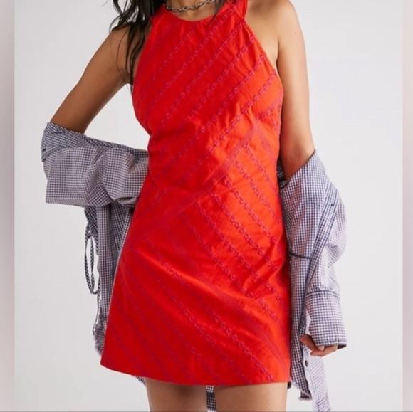 Free People - Red Dress Adjustable Straps - Size S - Picture 1 of 8